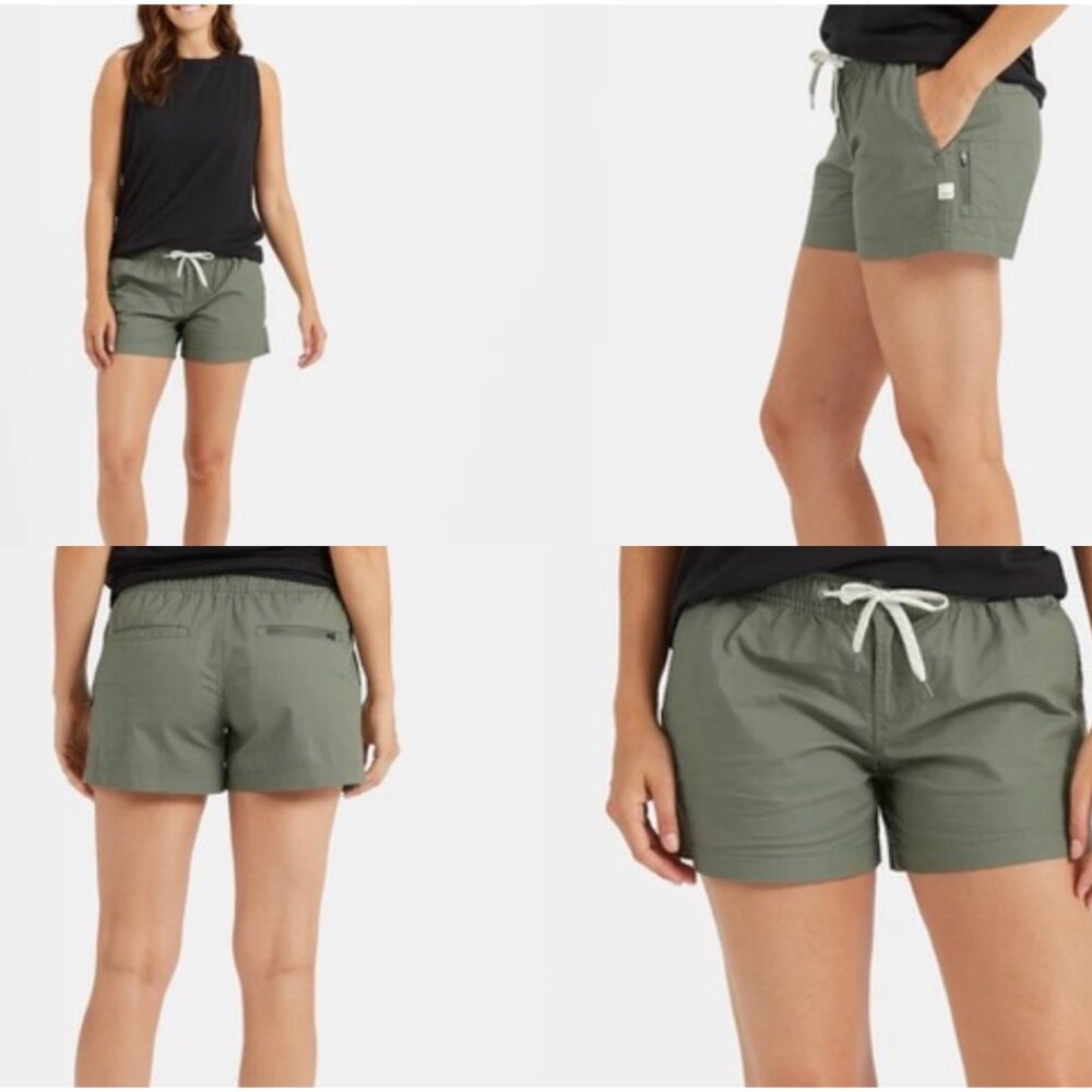 Vuori Ripstop Shorts Army Green Women's Small - Picture 2 of 11